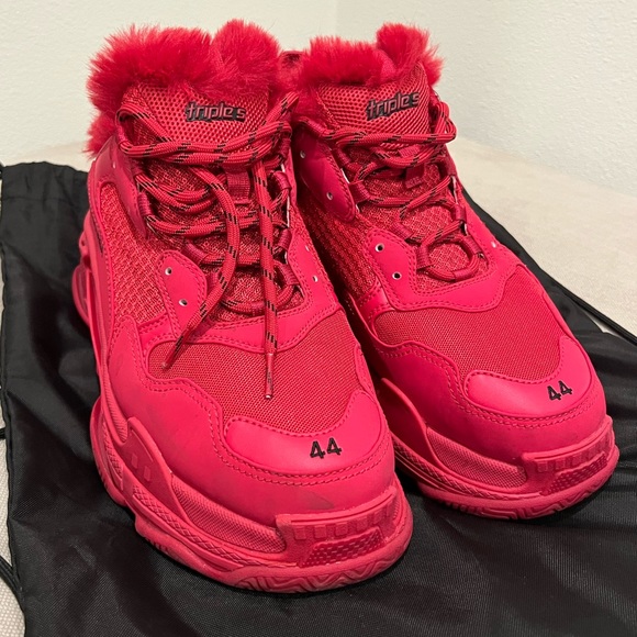 Balenciaga Other - Balenciaga Triple S Fuzzy Lined Sneaker